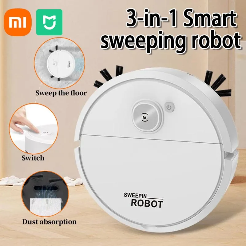 Xiaomi 3-in-1Smart Sweeping Robot Intelligent Cleaner Household Rechargeable Fully Automatic Vacuum Cleaner Suction Pet Hair New