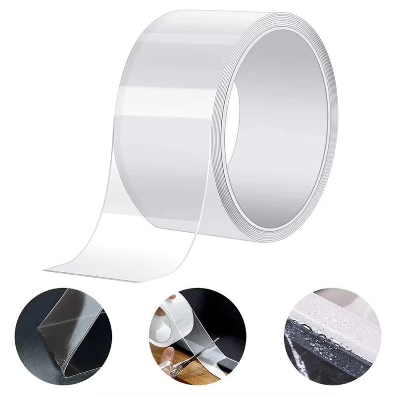 Home Kitchen Sink Gap Waterproof Mold Strong Self-adhesive Transparent Nano Tape Bathroom Gap Self-adhesive Water Seal Tool