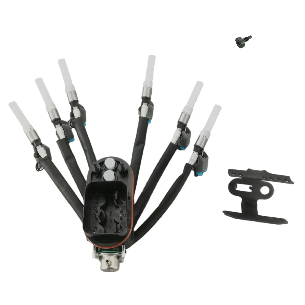 FJ503 Spider Fuel Injector 6 Cylinder W/ Retaining Bracket SCPI For 1996-14 Chevy GMC Truck 4.3L