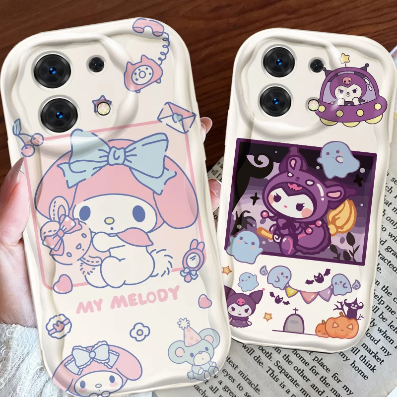 

Cinnamoroll Sanrio Kuromi Art For Xiaomi Redmi Note 13 12 12S 11S 11 10 9 8 10A 9C 9T Pro Plus 5G Wave Oil TPU Phone Case