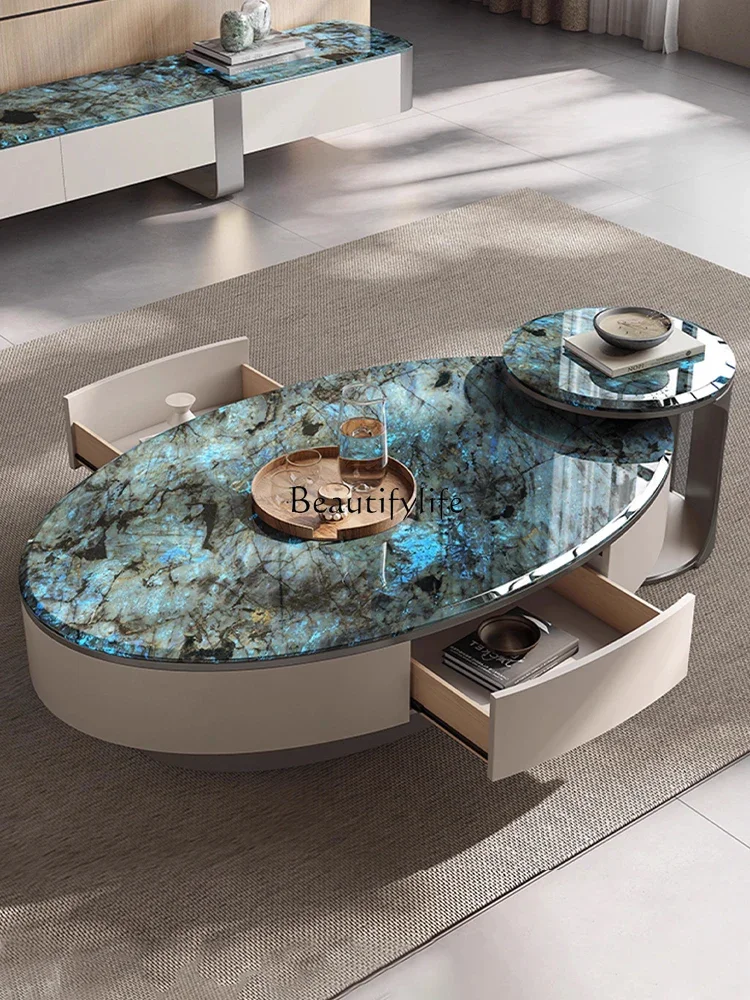 

LJY*Natural marble coffee table
