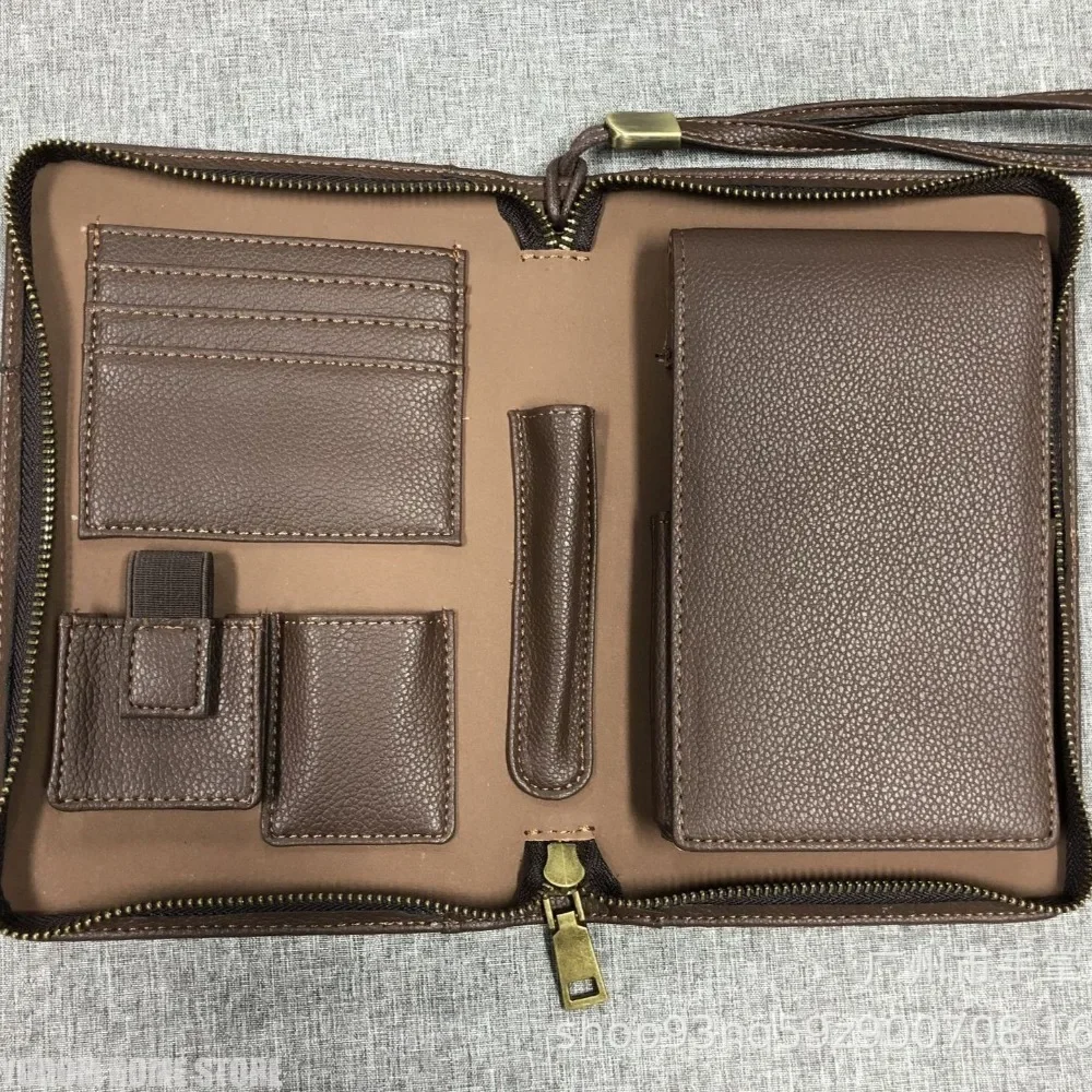 Multi-Function Cigar Travel Humidor Wallet, Vintage Style with Cutter Holder, Men Business Gift