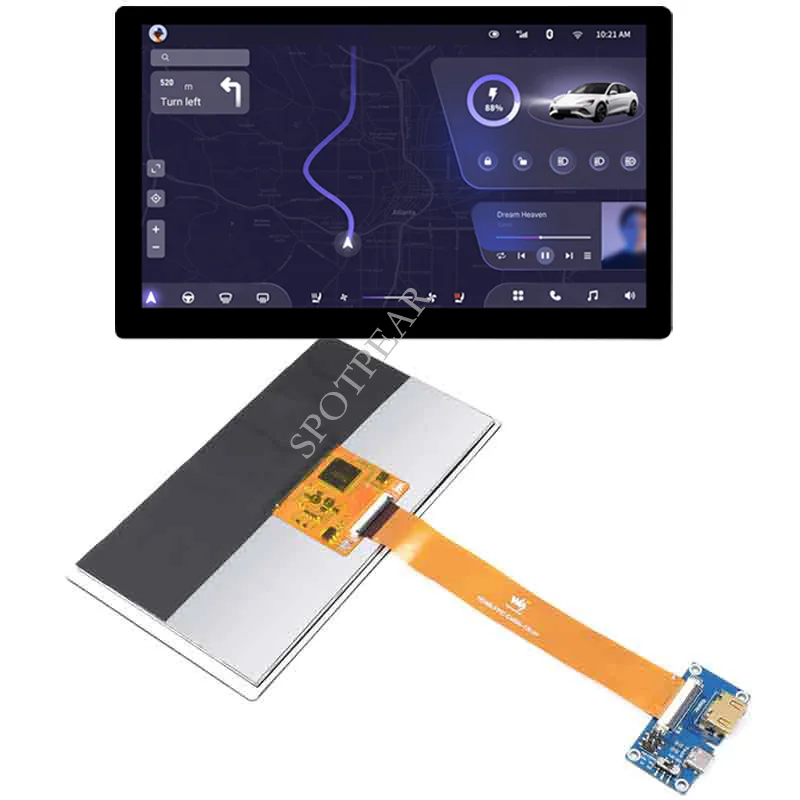 

Raspberry Pi 7inch IPS/QLED Integrated HDMI FFC Cable port Display Ultrathin screen 1024×600