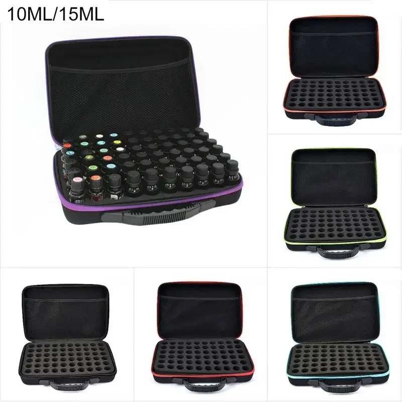 Essential Oil Case Carrying Holder 60 Bottle Perfume Oil Nail Polish Organizador Storage Bag Storage Box Travel 10ML 15ML