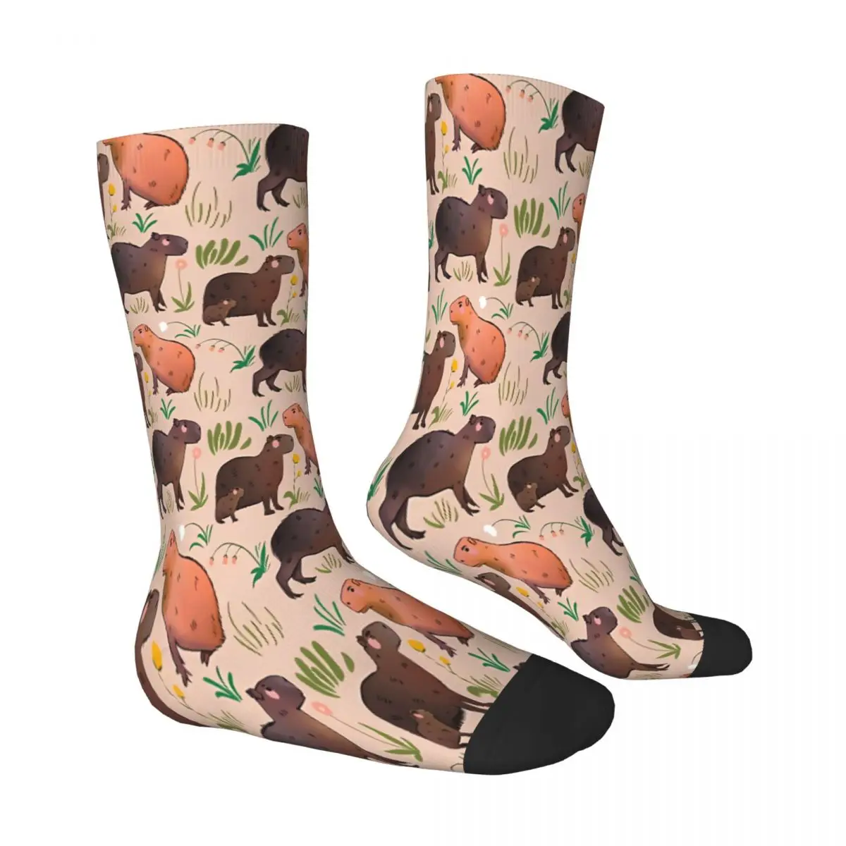 Cute Green And Brown Socks Male Mens Women Summer Stockings Harajuku