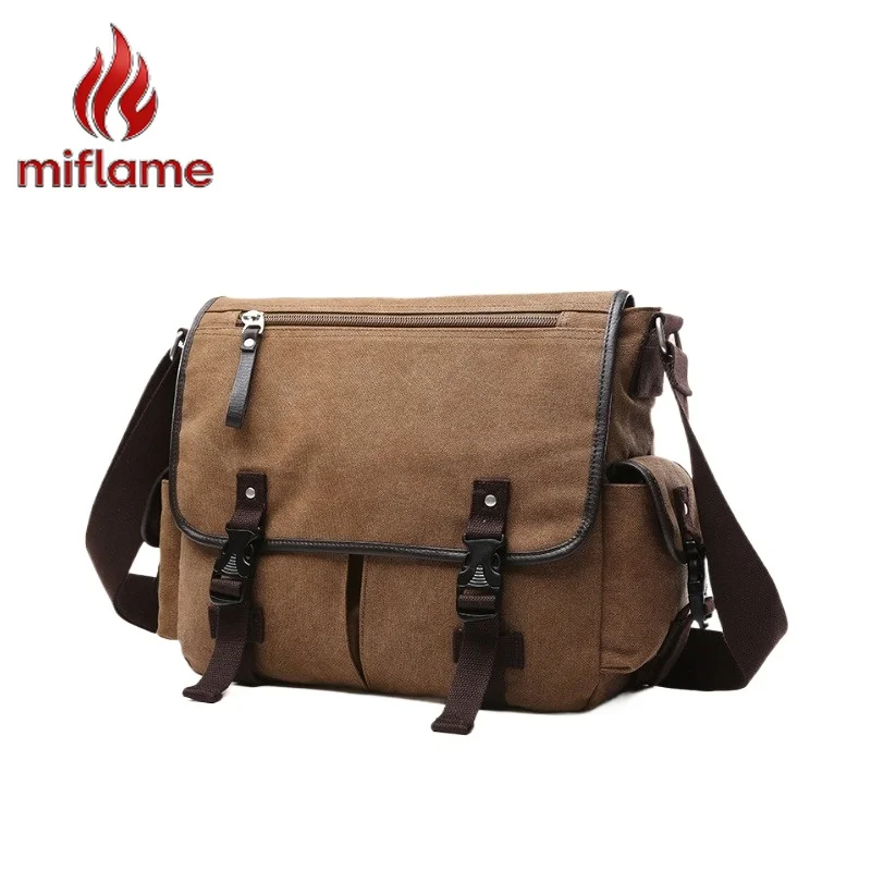 

Сумка-мессенджер из канваса для ноутбука, дорожная, для колледжа, в уличном стиле, повседневная, черная, для мужчин и женщин