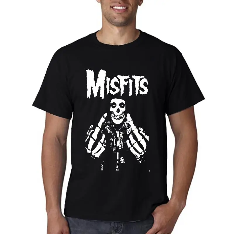 Mens Misfits Fxx Skull Logo Hot T-Shirt Men's Summer Foshion T-shirt