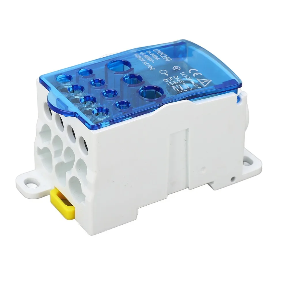 

Universal 690V Terminal Block Junction Box 250A Blue Color Power Distribution Box Distribution Box Splicing Application