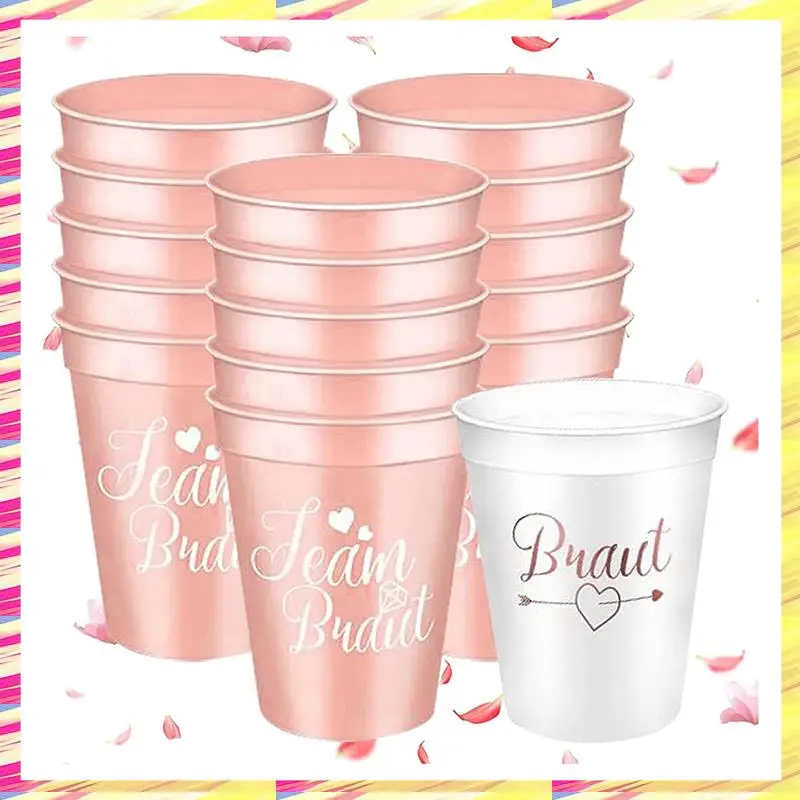 

ABJJ 16 шт. командные чашки для невесты и невесты для девичника, украшения для свадебной горничной, чашки для девичника