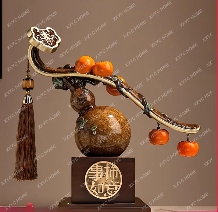 

Chinese Persimmon Persimmon All the Best Persimmon Decoration Gourd Living Room Decorations Home Accessories