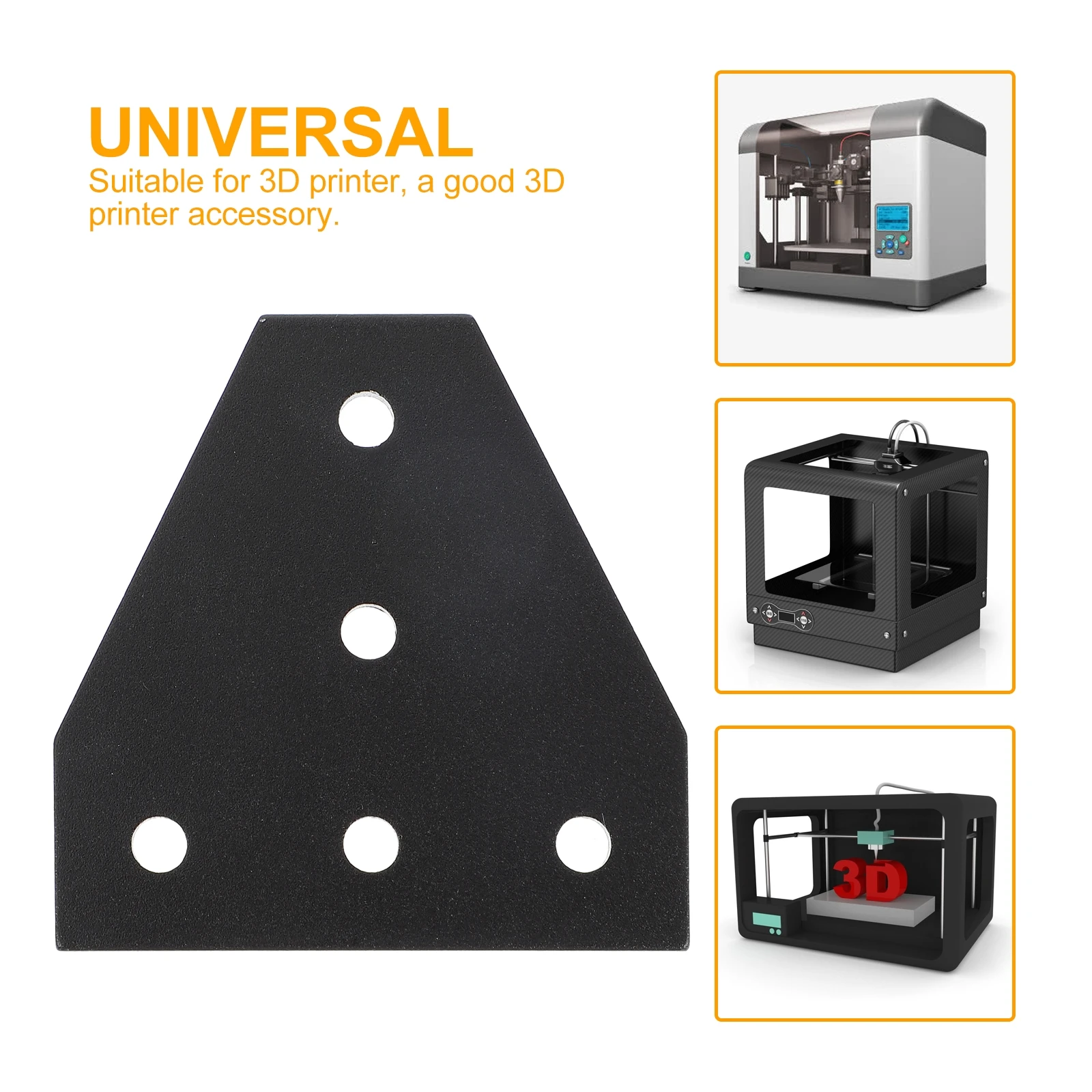 

3D Printer Accessories 5 hole Right Angle Corner Code Simple Connecting Plate Use Excellent Performance Stable Reliable