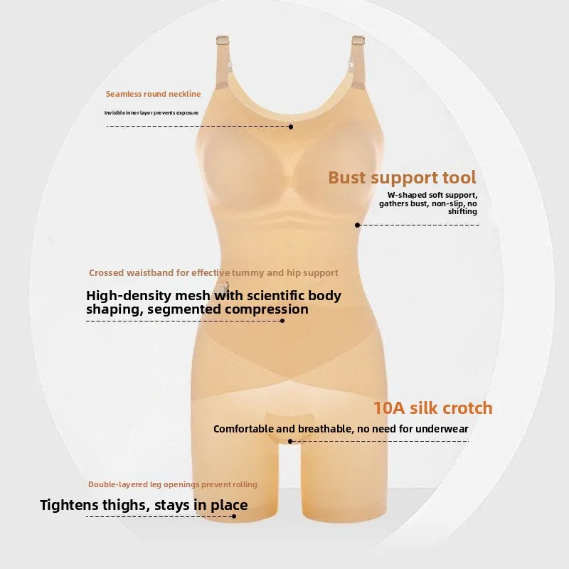 Body ultrafino de verano Wirel Sl, transpirable, Control de barriga, levantamiento de glúteos, adelgazamiento corporal, ropa interior de una pieza