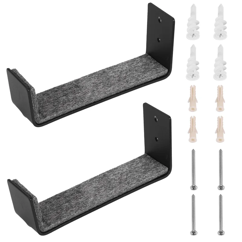 1Pair Hot Surfboard SUP Mount Rack,Kayak Boat Wall Rack Black