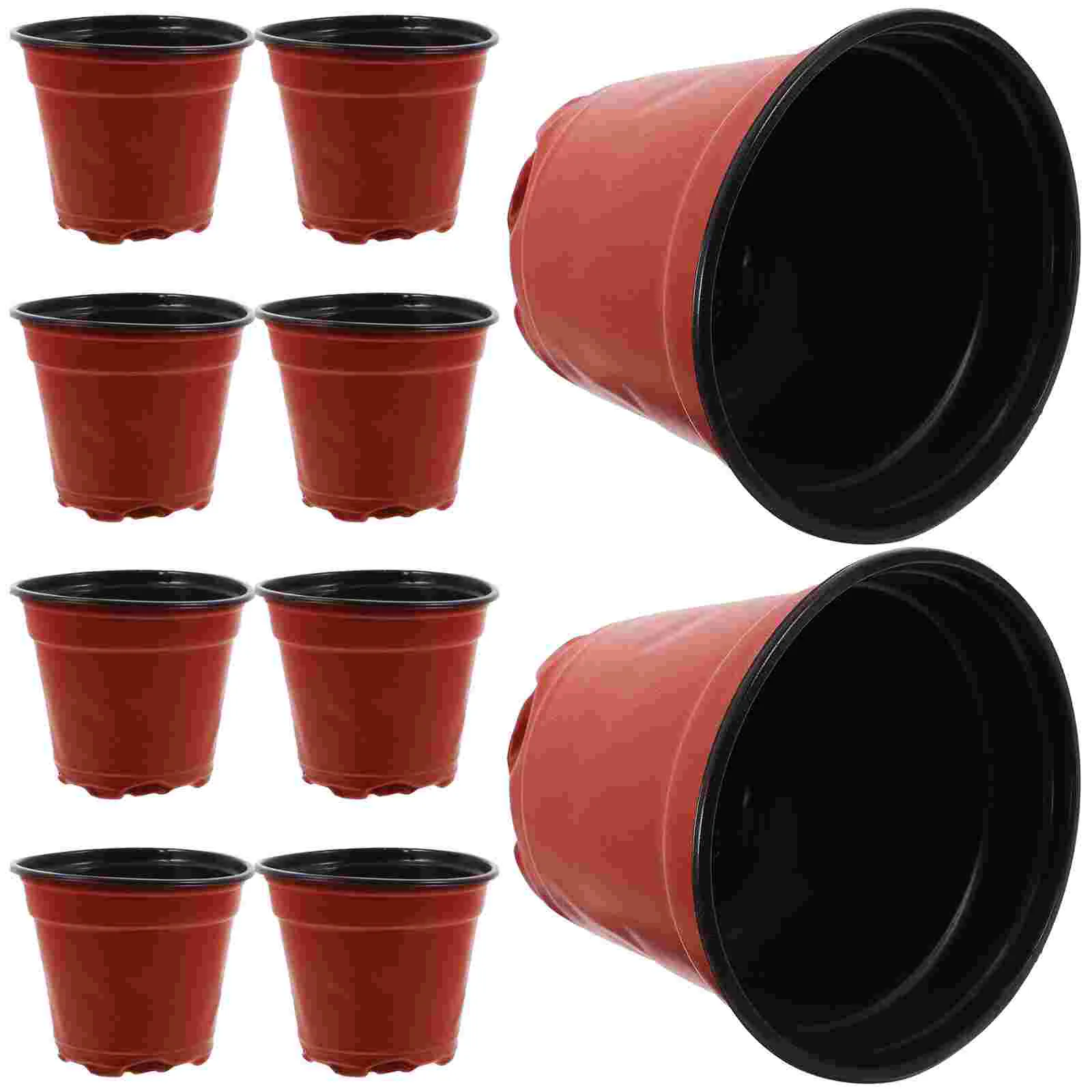 

100 Pcs Plant Pots Outdoor Seedling Moisture Flowerpot Gardening Planting Container Square Cup