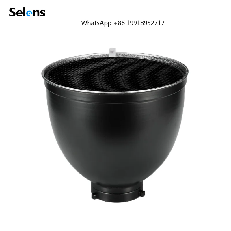 Selens Flash 65 Degree  Reflector With Grid Honeycomb For Photography Studio Soft Light Strobe Flash Bowens Moun