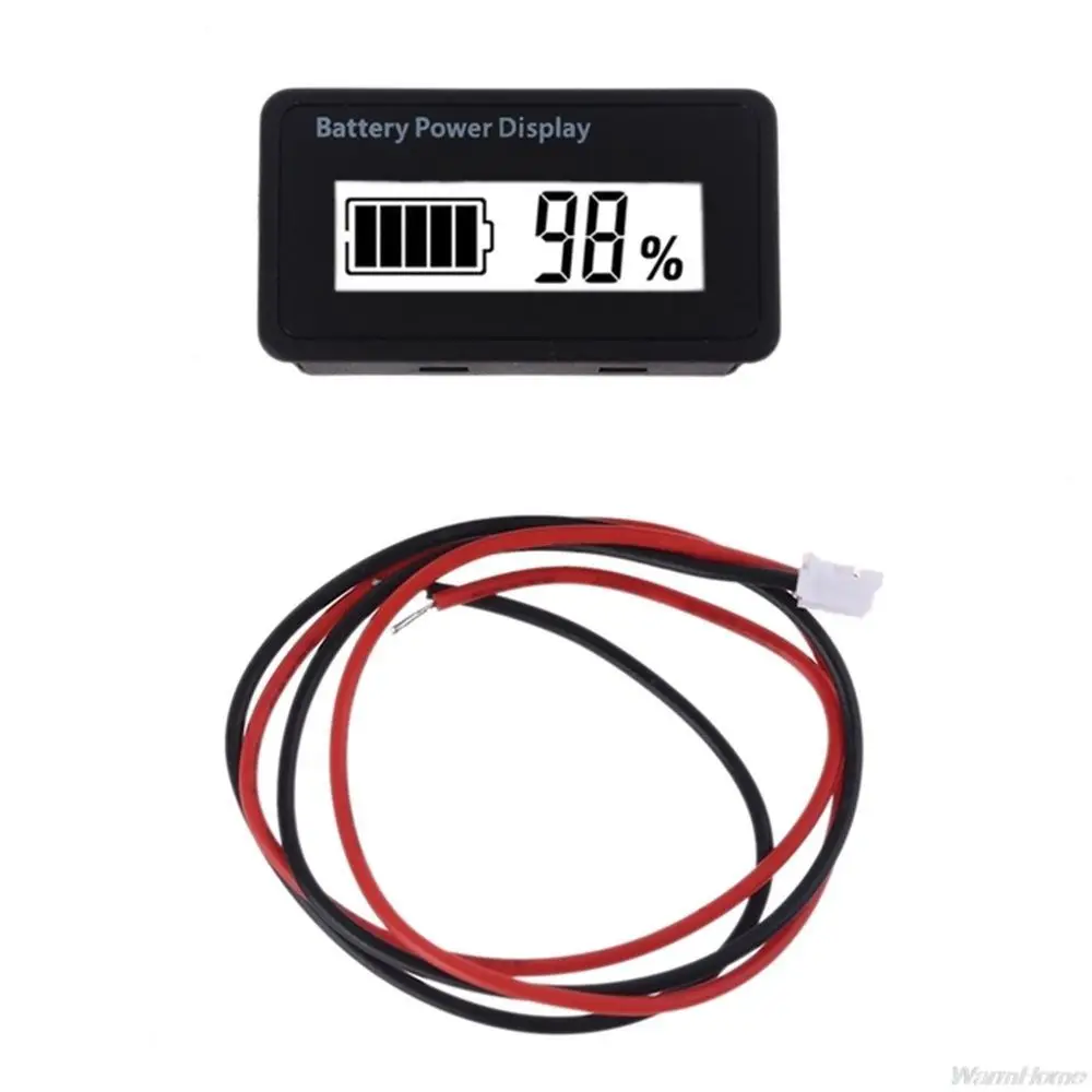 

Digital Display Battery Monitor with LCD Capacity Display Battery Tester Lead-acid Lithium Battery Battery Capacity Indicator