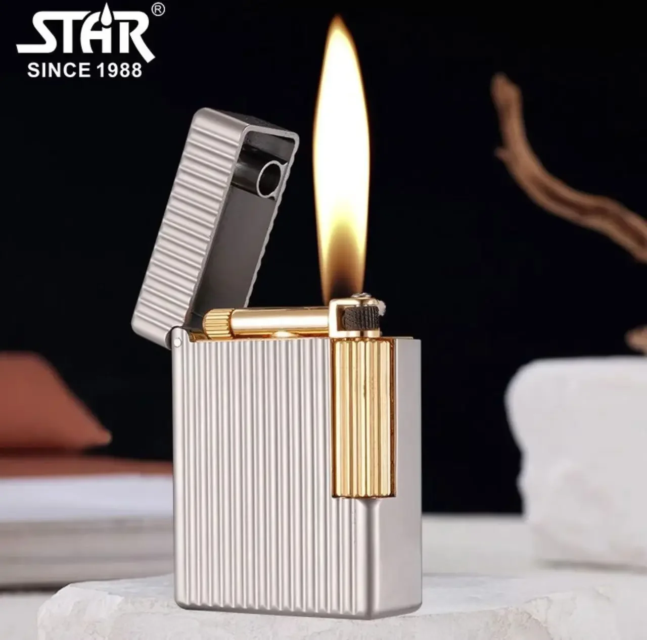 

Зажигалка 2026STAR Mini Keroseine из цинкового сплава, вертикальная, хромированная, с длительным сроком службы, портативная, в форме куба, для мужских подарков и коллекционирования