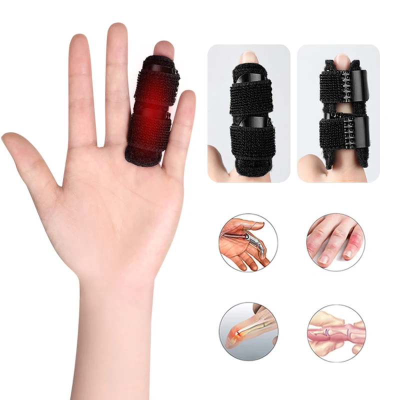 Pain Relief Trigger Finger Fixing Splint Straighten Brace Adjustable Sprain Dislocation Fracture Finger Splint Corrector Support