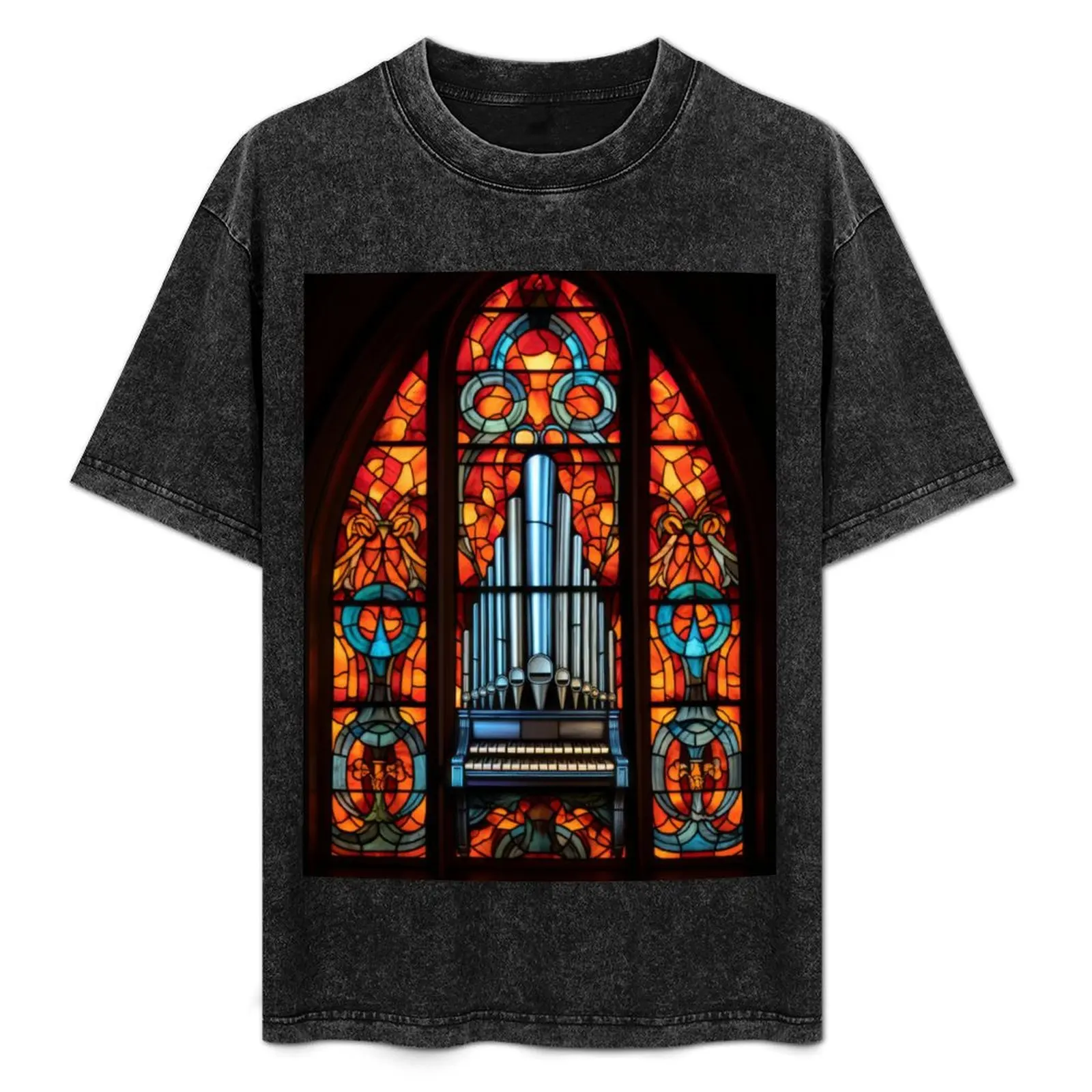 

Church Organ Arch Window T-Shirt Lightweight Hiking T-Shirt