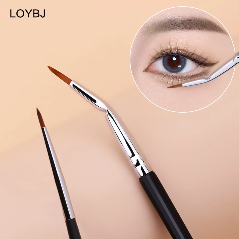 LOYBJ Multi Purpose Eyeliner Brush Fine Concealer Brush Tear Trough Lying Silkworm Outline Brush Eye Liner Detail Makeup Tools