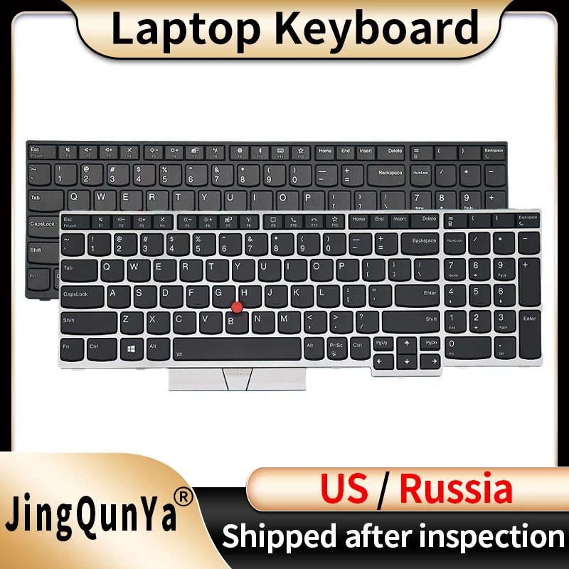 US/Russian Backlit Laptop Keyboard For Lenovo ThinkPad E580 E585 E590 E595 T590 P53S L580 L590 P52 P72 P53 P73 01YP640 01YP560