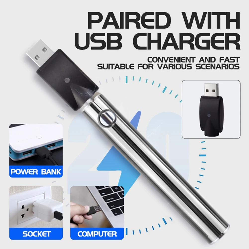 LXYB18B Soldering Iron Pen 510 Thread Soldering Iron Kit 3-Level Voltage With Soldering Iron Tip 1100Mah USB Rechargeable Green