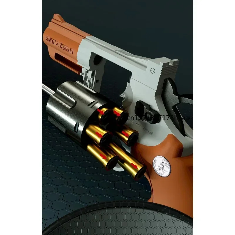 Metal Toy Gun modelo para meninos, pistola destacável de liga, coleção real, cor impressionante, presentes de aniversário para adultos, novo revólver, ZP5 357