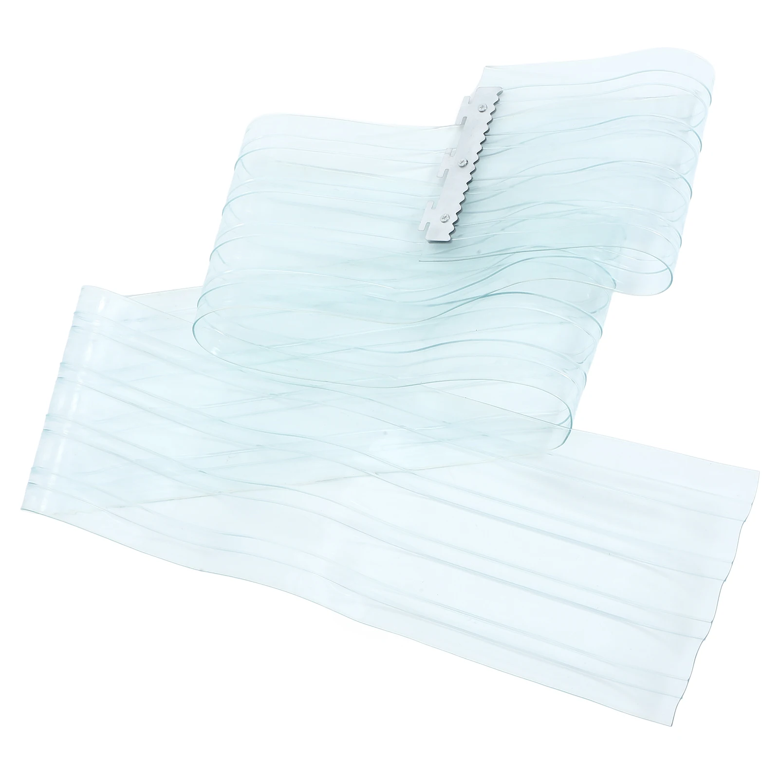 

PVC Door Curtain Clear Plastic Strips Windproof Partition Dog Door Flap Replacement Transparent Vinyl Coolers Room