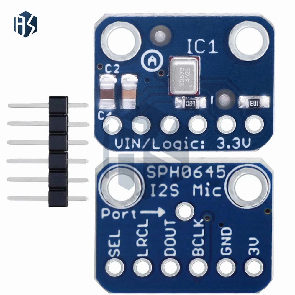 SPH0645 I2S MEMS マイクブレークアウトセンサーボードモジュール SPH0645LM4H マイクモジュール 1.6-3.6V Arduino Raspberry Pi 用