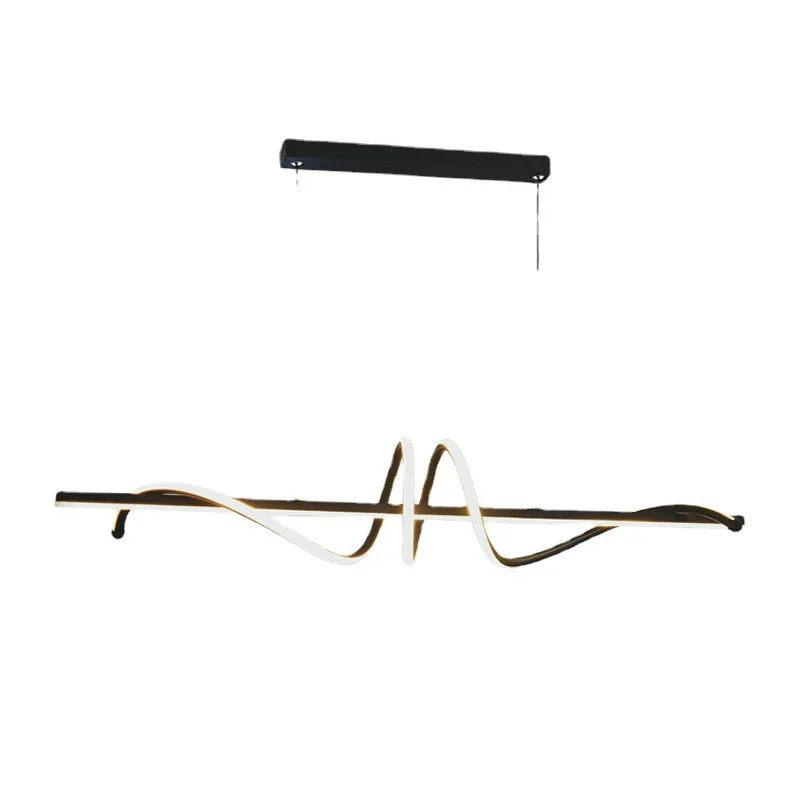 

Restaurant chandelier, Nordic modern simple long bar aluminum, line light