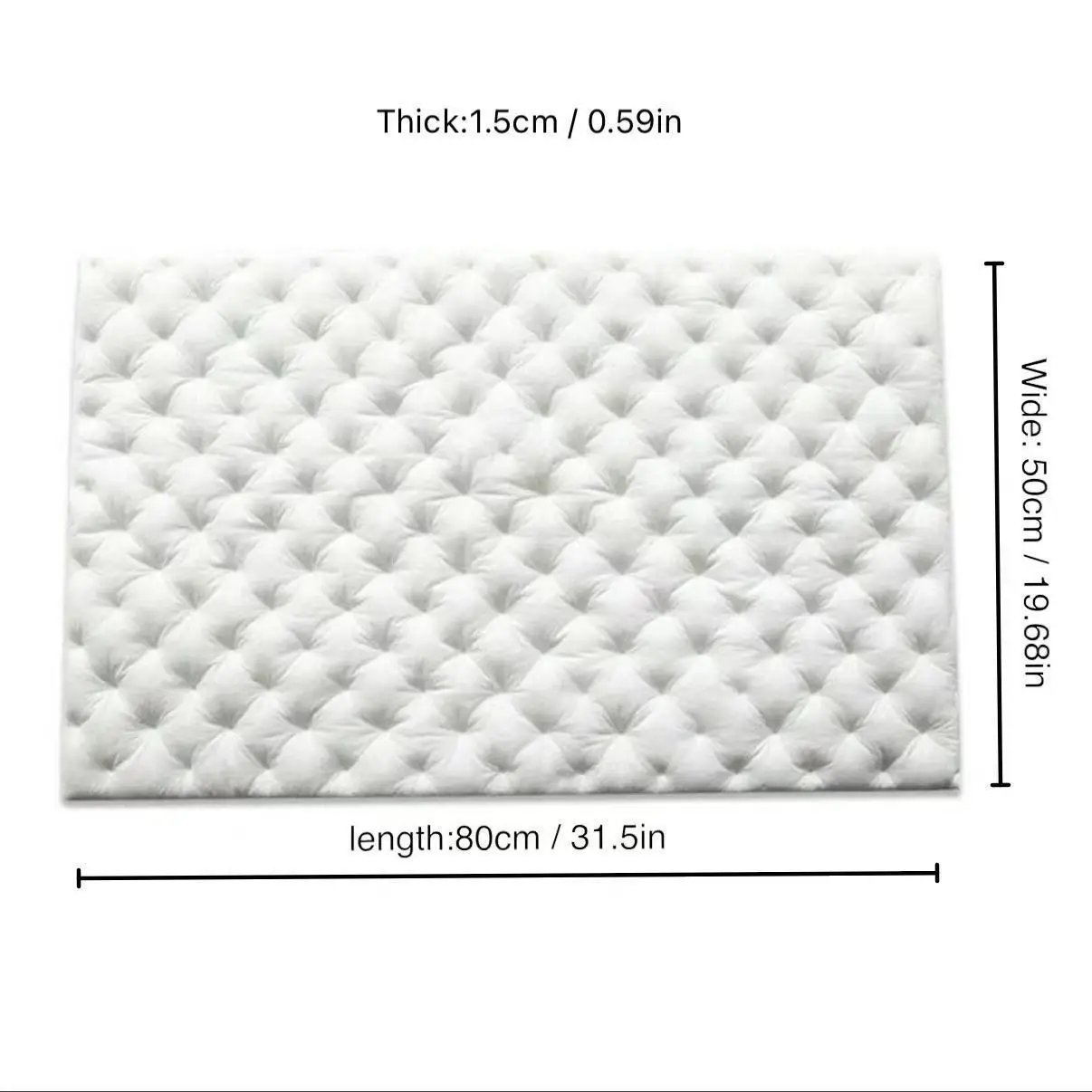1pcs Car soundproofing pressure point cotton with built-in adhesive white sound-absorbing cotton for noise reduction silencing