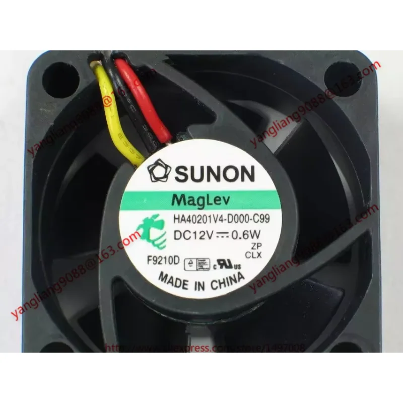 

SUNON HA40201V4-D000-C99 Вентилятор охлаждения сервера постоянного тока 12 В 0,6 Вт 40X40X20 мм