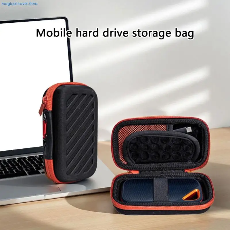 Para e30/e60/e61/e80/e81 ssd à prova choque eva capa protetora para e30/e60/e61/e80/e81 ssd portátil com malhas bolso