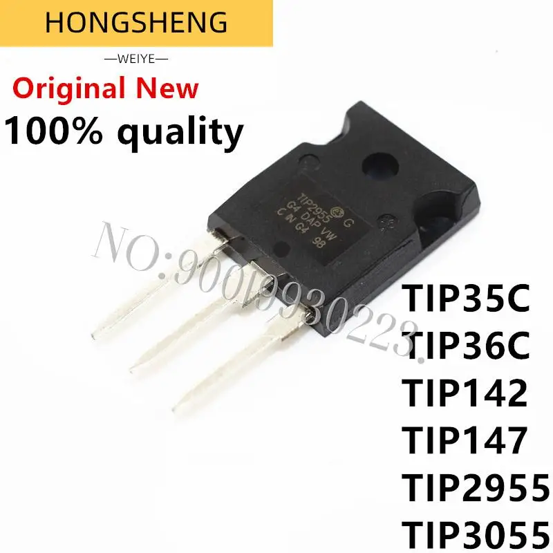 TIP35C TIP36C TIP142 TIP147 TIP2955 TIP3055 TO-100% TO247 NPN TIP35 TIP36, 247 nuevo, 5 uds./lote