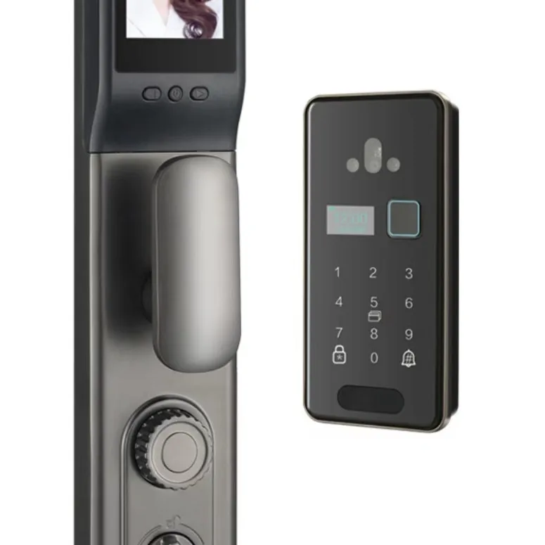 Graffiti smart door lock WIFI 3D face real-time intercom smart door lock, mobile phone control