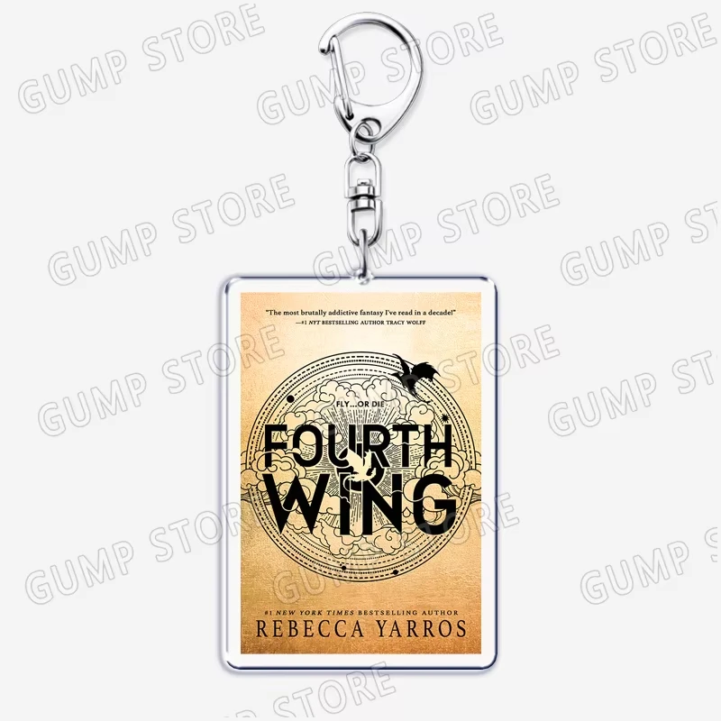 Tairn and Andrana Dragon Keychain Fourth Wing Iron Flame Onyx Storm Basgiath War College Violet Sorrengail Xaden Riorson Keyring view 3