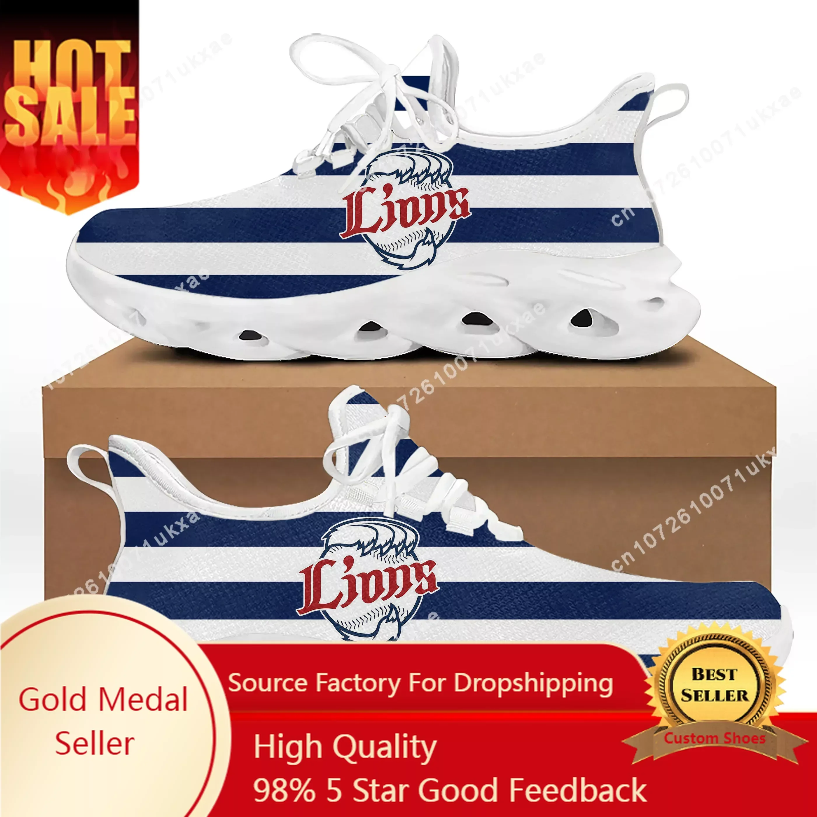 Saitama Lions baseball Flats Sneakers Mens Womens Sports Running Shoes High Quality DIY Sneaker customization Shoe