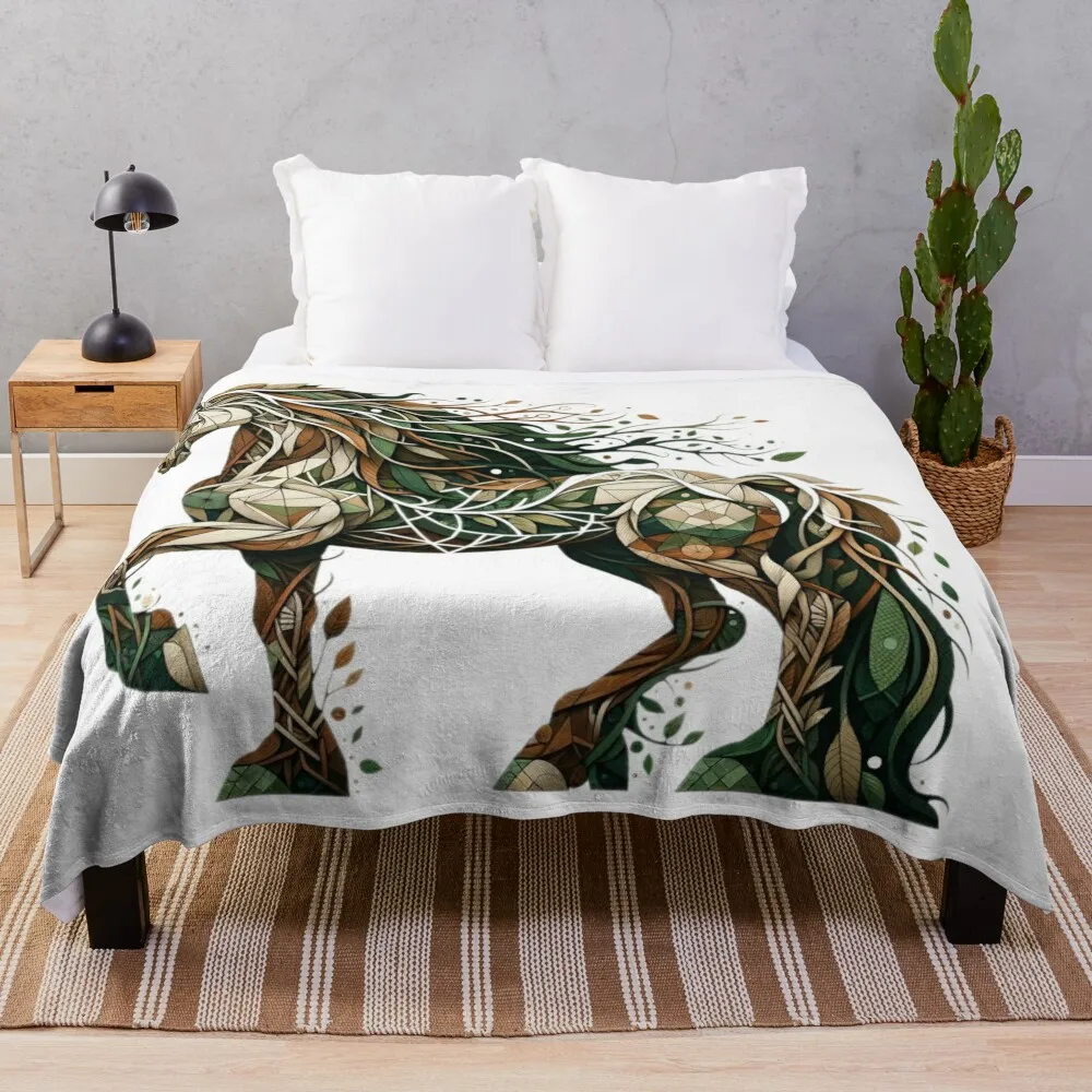 

horse (mythical creature) Throw Blanket Comforter Polar Vintage Blankets