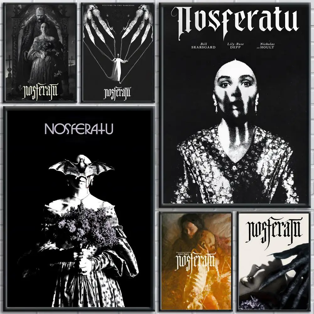 فيلم الرعب N-Nosferatu المشارك HD طباعة شخصية قماش جدار جدارية ملصق فني صور لغرفة المعيشة ديكور المنزل
