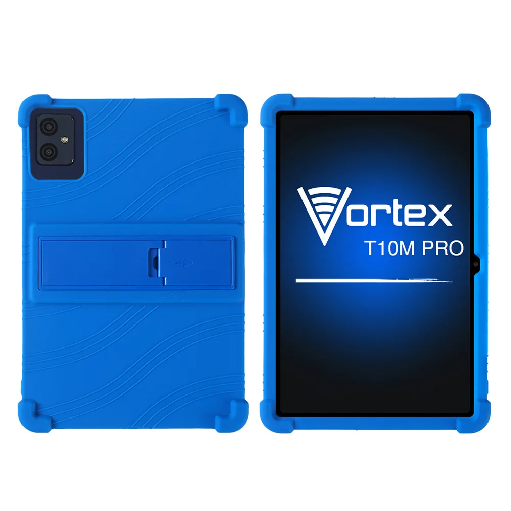 Protective Shockproof Case For Vortex T10M Pro Tablet  (10.1-inch Tablet) — Soft Silicone Stand Cover with Protection