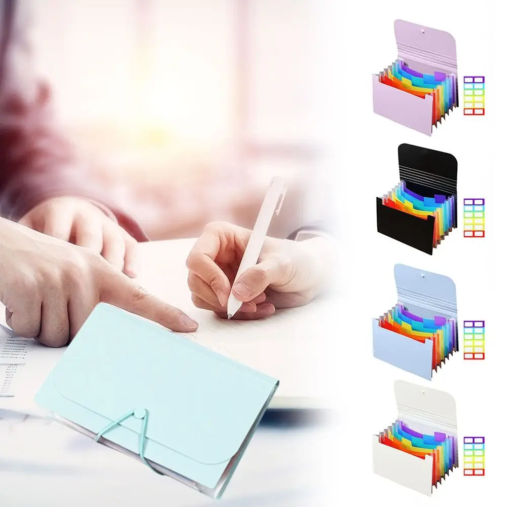 

Fashion 7 Layer A6 File Folder Waterproof with Index Tabs Organ Bag Large Capacity File Pouch
