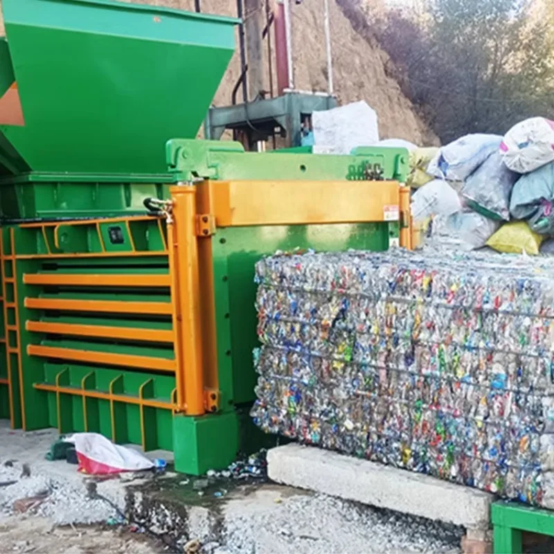 Customized Full Automatic Horizontal Hydraulic Baling Machine Industrial Automatic Press For Waste Paper PET Bottle Cardboard