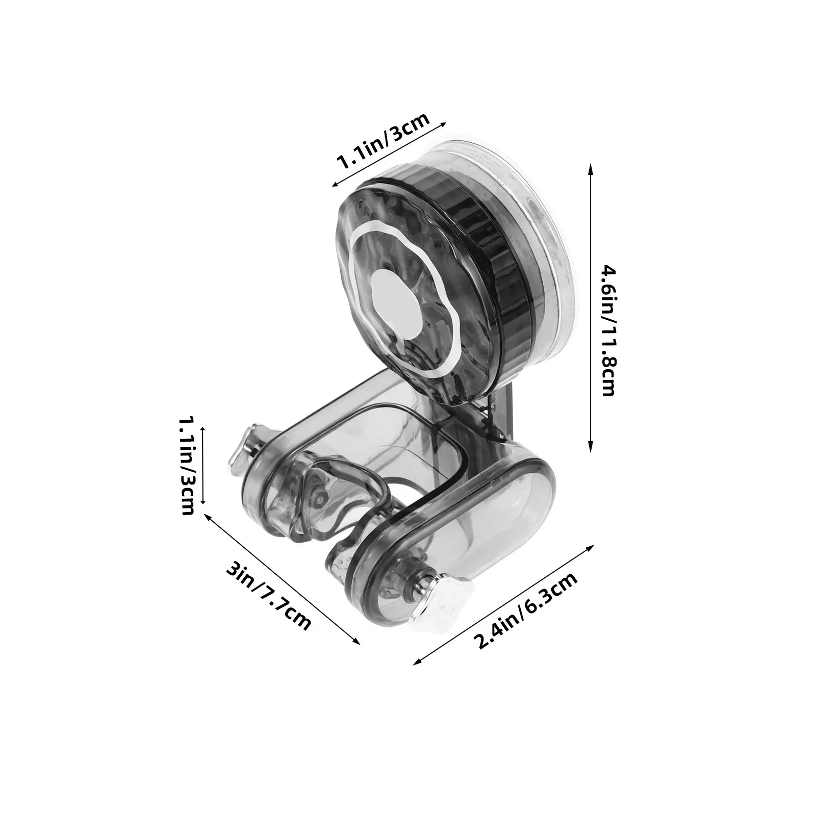 Shower Head Holder Small Plastic Fixed Mount for Bathroom Handheld Sprayer Adjustable Height Shower Accessory Stand Wall Mount