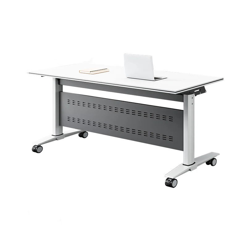 

# Modern Business Conference Table | Mobile Foldable Rectangular Solid Wood Eco-Friendly Modular Conference Table With Wheels
