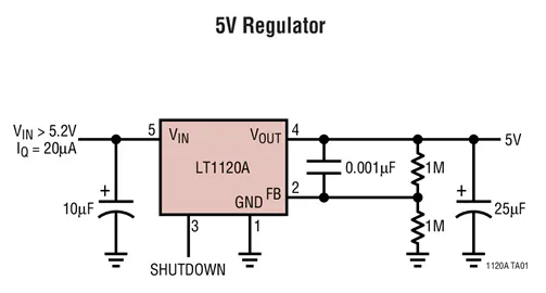 LT1120ACS8 LT1120AIS8 LT1120A - Micropower Regulator with Comparator and Shutdown