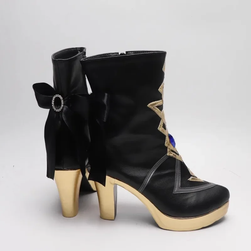 Genshin تأثير Nvia أحذية تأثيري للرجال والنساء ، زي اللعبة ، أسئلة أرشون ، حفلة كرنفال الهالوين ، الدعائم لعب الأدوار ، شعر مستعار