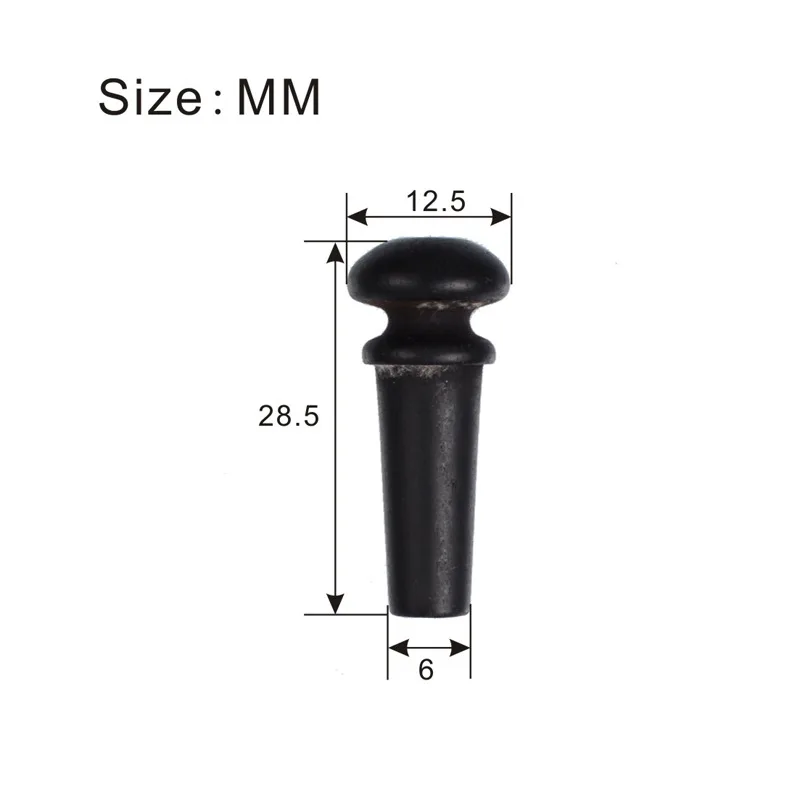 

Acoustic Guitar Ebony Endpin / Strap Pin Insert Style Ebony Strap Holder for Classical Acoustic Guitar Parts & Accessories