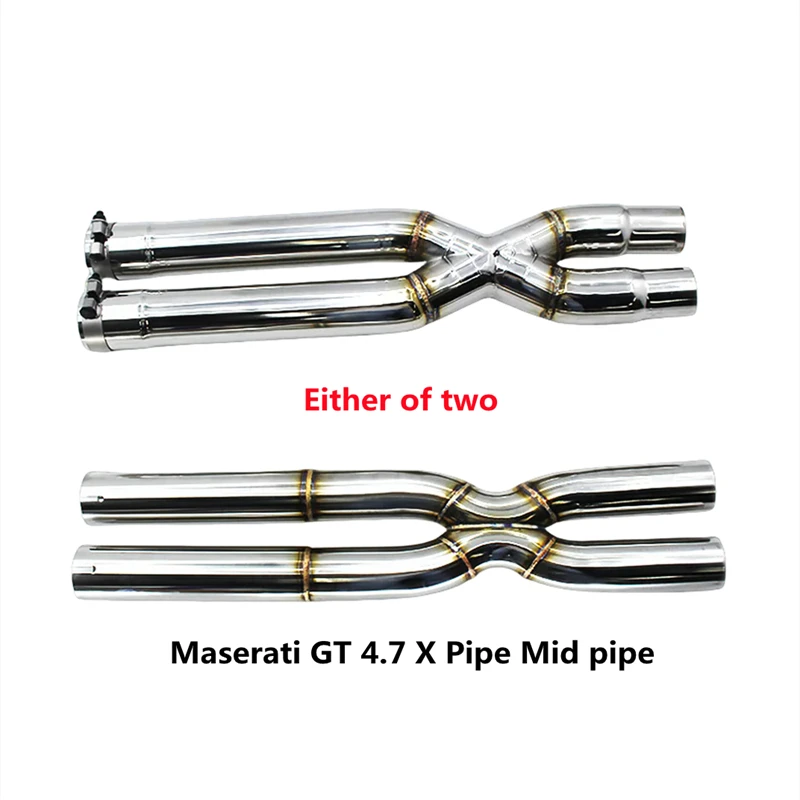 For Maserati Gran TurismoGT 4.7 2008-2023 stainless steel high-performance exhaust system automotive parts X pipe middle pipe