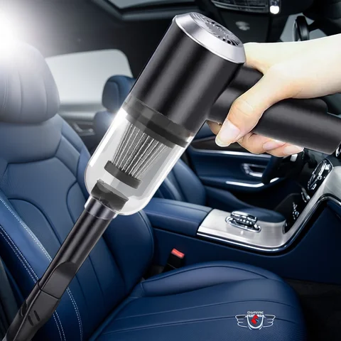 9000Pa Wireless Car Vacuum Cleaner USB Charging 1200mAh Portable Cleaning Appliance Mini Wet and Dry Vacuum Cleaner Household