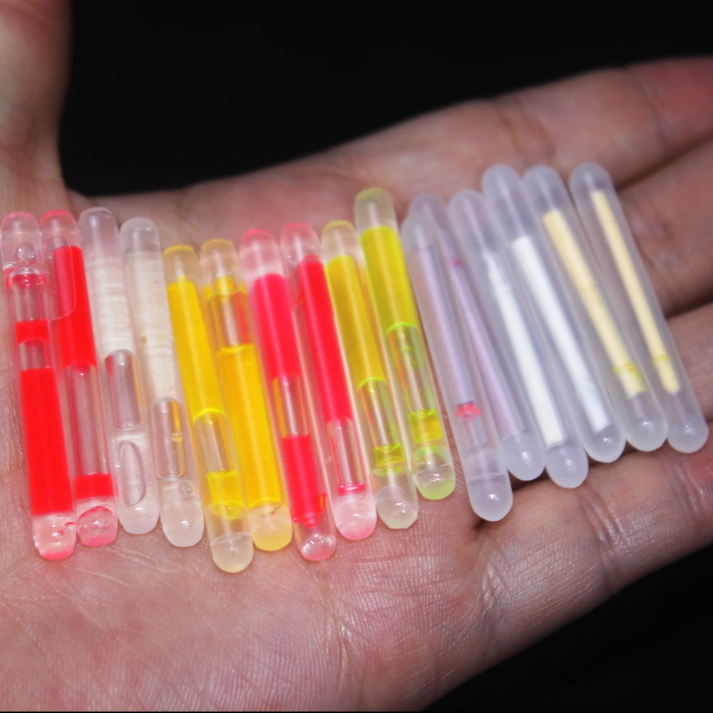 10pcs/bag Boxed Fireflies For Fishing Float Fluorescent Lightstick Light Night Float Rod Lights Dark Glow Stick Pesca